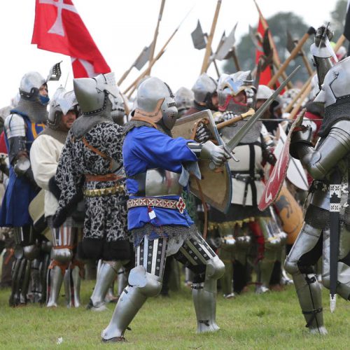 Na polach Grunwaldu odbyła się inscenizacja bitwy z 1410 roku